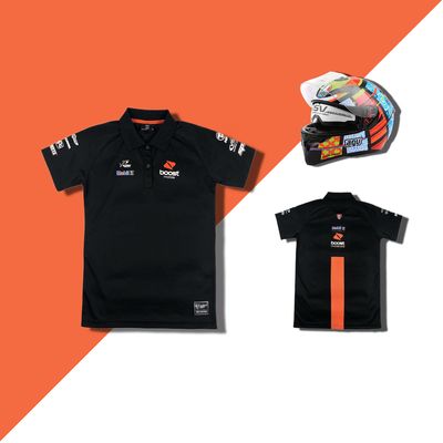 O-Neck Collar F1 Racing Team Quick Dry Pit Crew Polo Shirts 100% Polyester for Adults