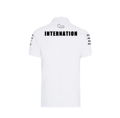 Custom Logo Design Unisex Polo Shirts with Printing Techniques and Cotton Elastane