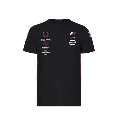 Men's Customized T-Shirts with Breathable Polyester Short Sleeves Racing Sportswear