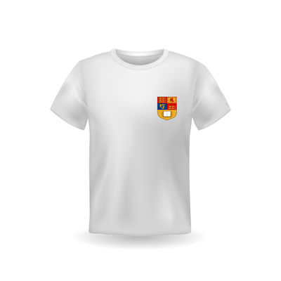 University T-Shirt O-Neck with Custom Logo and Breathable Fabric