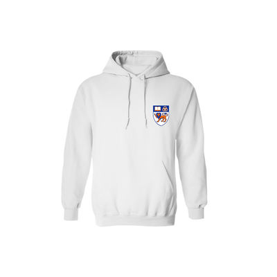 University Hoodie Comfortable Printing Logo White Campus Fashion for College Outfits