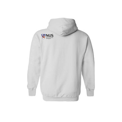 University Hoodie Comfortable Printing Logo White Campus Fashion for College Outfits
