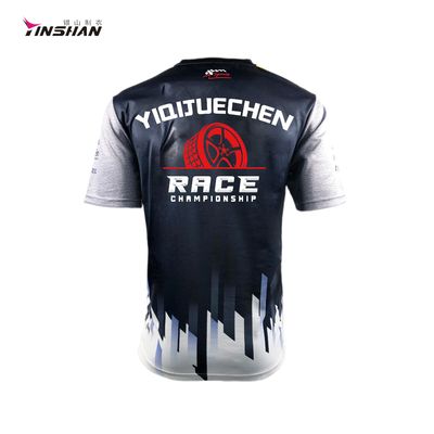 Knitted Fabric Men's T-Shirts for Bike Racing in 2024 Custom Logo and Needle Detection