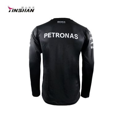 Custom Logo/Color Printed Jersey Men T-Shirt 2024 Design with Breathable Long Sleeves