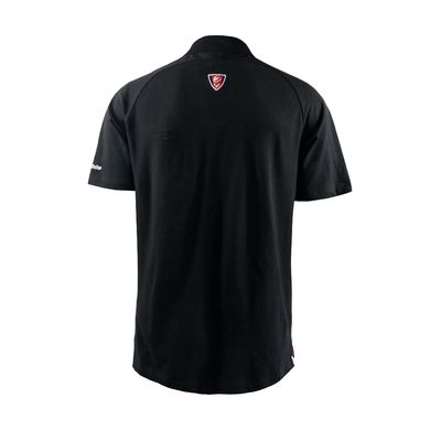 Sports Wear Type Men's Polo Shirts Quick Dry Custom Logo Team Game Short Sleeve Black