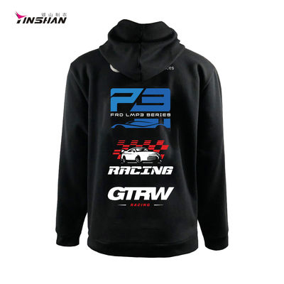 Adults Oem Outdoor Jacket for Yinshan Team Sports Racing Cotton Poly Oversize Hoodies