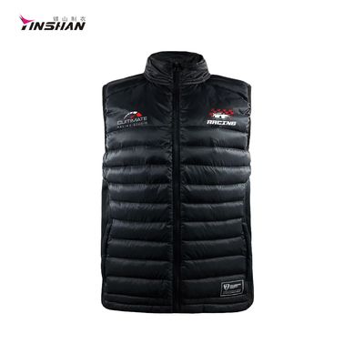 Winter Moto Biker Style Custom Logo Work Wear Uniform Softshell Puffer Vests for Men