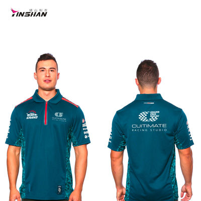 Summer Short Sleeve Men Polo Shirts Printed Polyester Sportswear for Advertising Gifts