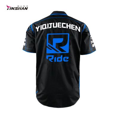 Summer Season Motorcycle Auto Racing Sportswear Custom Logo Team Shirt for Men's F1