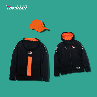 Stylish and Warm Custom Logo Embroidery Racing Hoodies for Teamwear and Sportswear