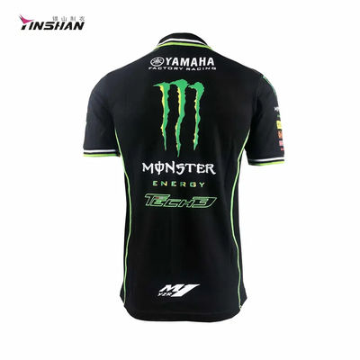 Custom Logo Printing Unisex F1 Car Racing Polo Shirt for Motorcycle Auto Racing Teamwear
