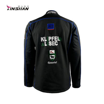 Black Custom Logo Printing Waterproof and Windproof F1 Car Racing and Motorcycle Racing Jacket