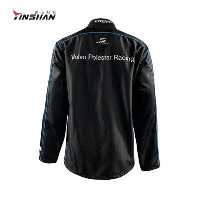 Poly Custom Embroidered Teamwear Racing Jackets for Motorcycle Auto Racing Gender Unisex