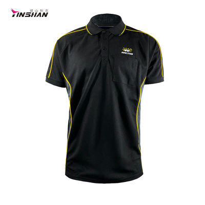 Sportswear Racing Polo Shirt with Custom Pattern Design and 100% Polyester Material