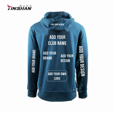 Polyester/Cotton Fleece Print Pattern Custom Logo Long Sleeve Zip Up Hoodies for Men