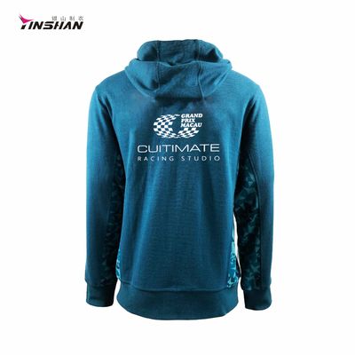 Polyester/Cotton Fleece Print Pattern Custom Logo Long Sleeve Zip Up Hoodies for Men