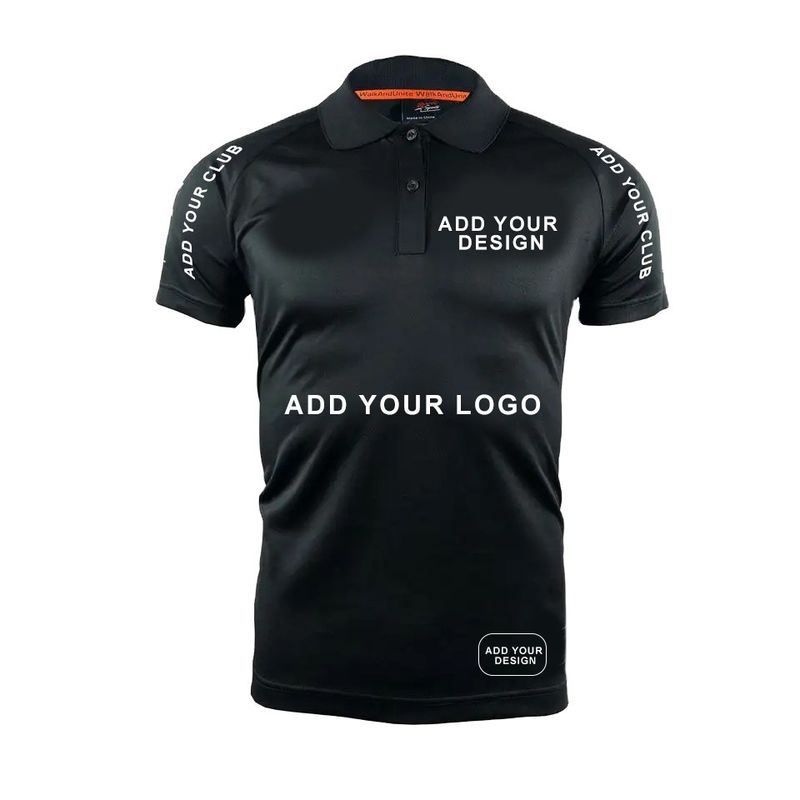 O-Neck Collar F1 Racing Team Quick Dry Pit Crew Polo Shirts 100% Polyester for Adults