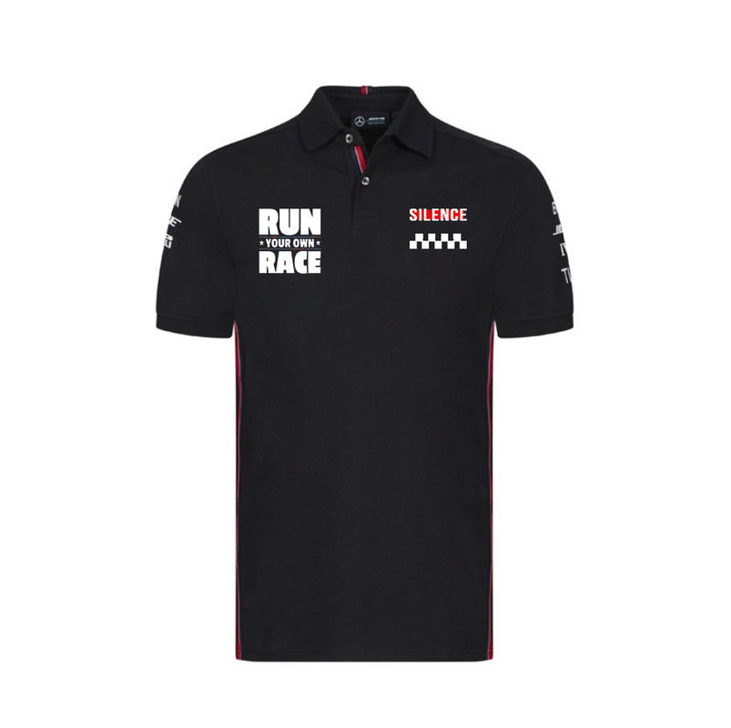 Summer Lightweight Plus Size Short Sleeve Racing Men's Polo Shirts in Custom Printing