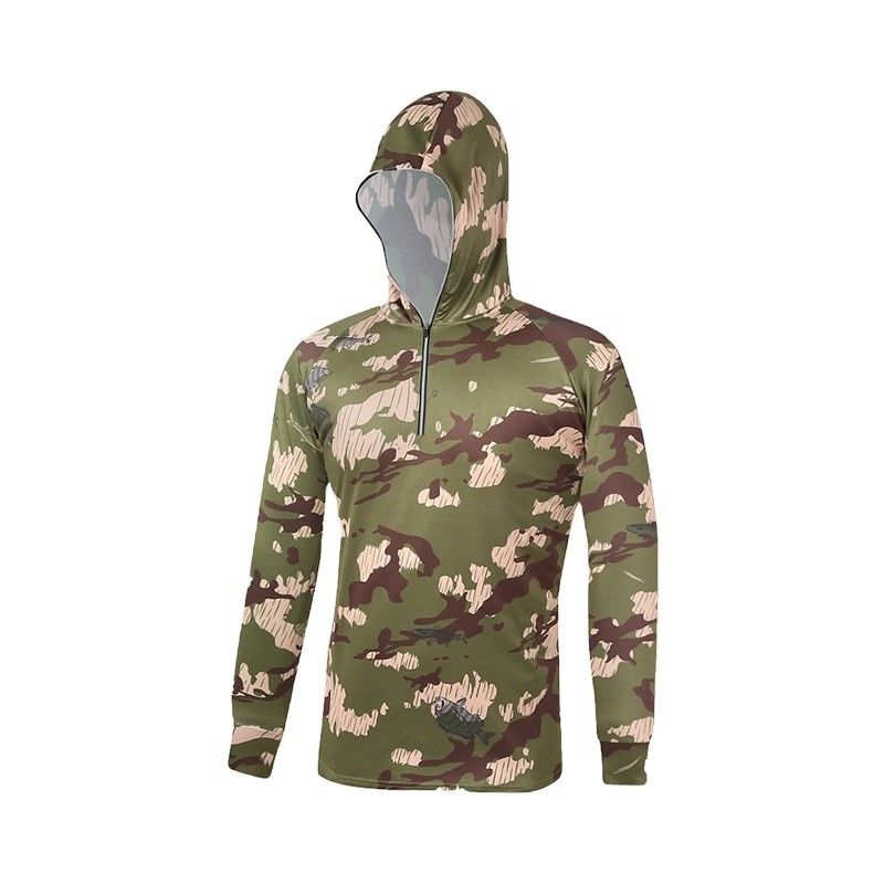 Autumn Season Custom Outdoor Camo Casual Men's Fishing Suit 100% Cotton Sportswear
